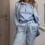 Baby blue κοστούμι