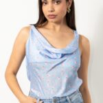 Φλοραλ μπλούζες ντραπε αμανικες μουσελίνα με δέσιμο στην πλάτη one size Καλύπτουν από small έως medium