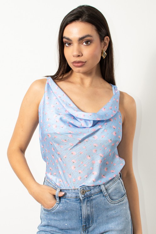 IMG_6239 Φλοραλ μπλούζες ντραπε αμανικες μουσελίνα με δέσιμο στην πλάτη one size Καλύπτουν από small έως medium - Image 1