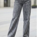 Τζιν wide leg λεοπάρ