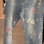 Παντελόνια floral τζιν