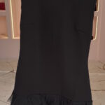 Φόρεμα λύκρα ελαστικό με βολάν από τούλι