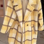 Παλτό κάρο κίτρινο one size